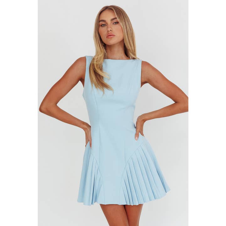 One and Only Collective - Wholesale Dress - Women's - BOAT NECKLINE MINI DRESS