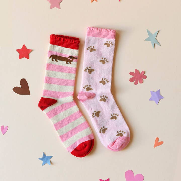 Sausage Dog 2 Pack Socks Sausage Dog 2 Pack Socks