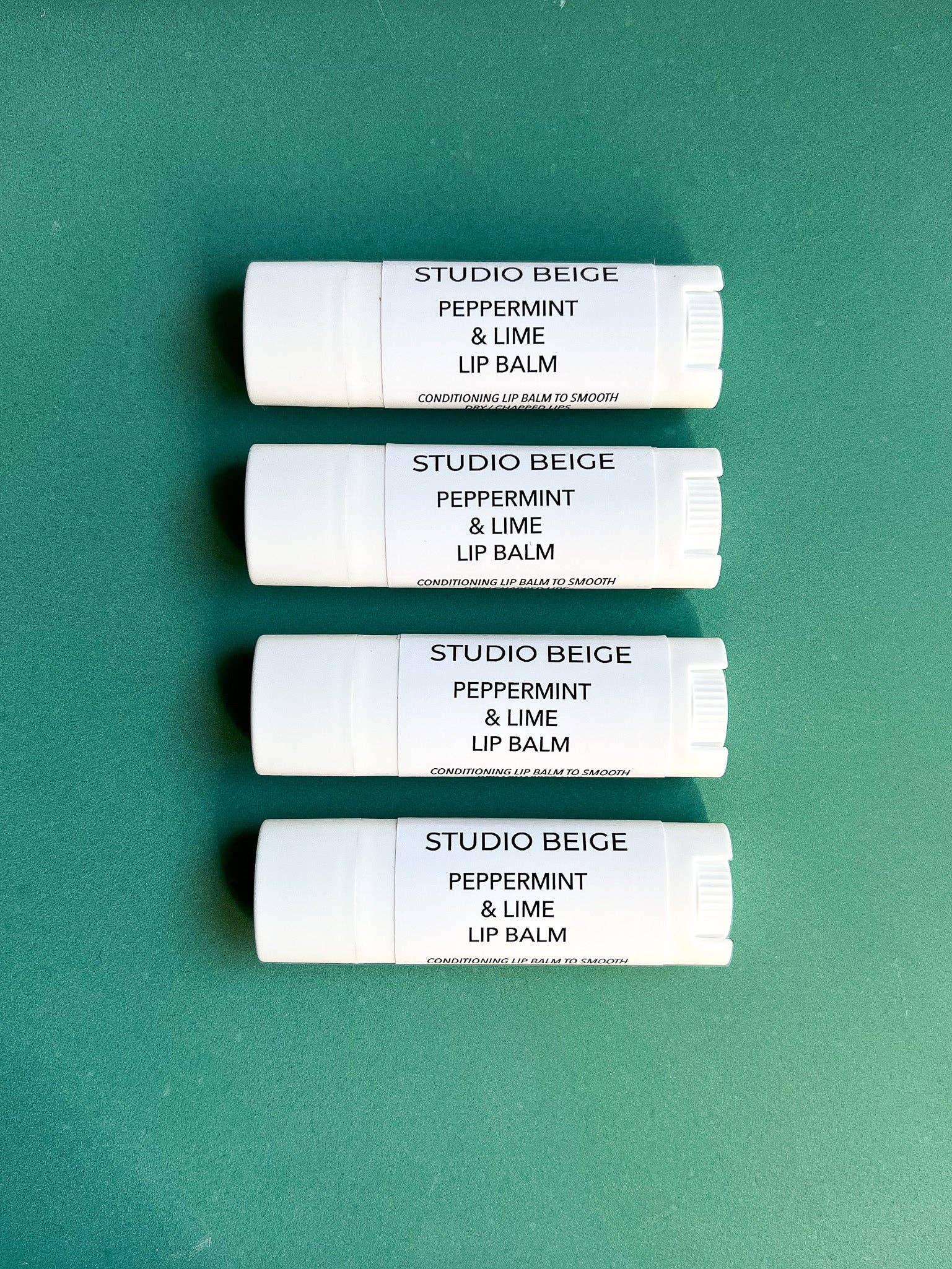 Studio Beige - Wholesale Lip Balm - PEPPERMINT & LIME conditioning lip balm peppermint & mango butter1