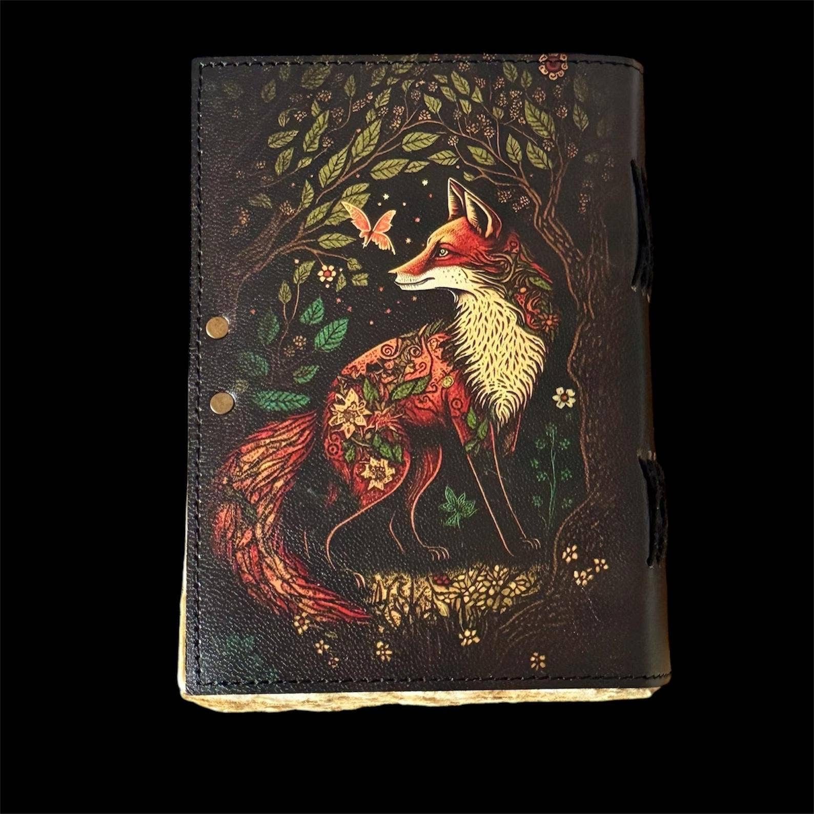 MNM HANDICRAFTS - Wholesale Journal/Diary - Fox Vintage Handmade leather Journal, Grimoire Fox journal 2
