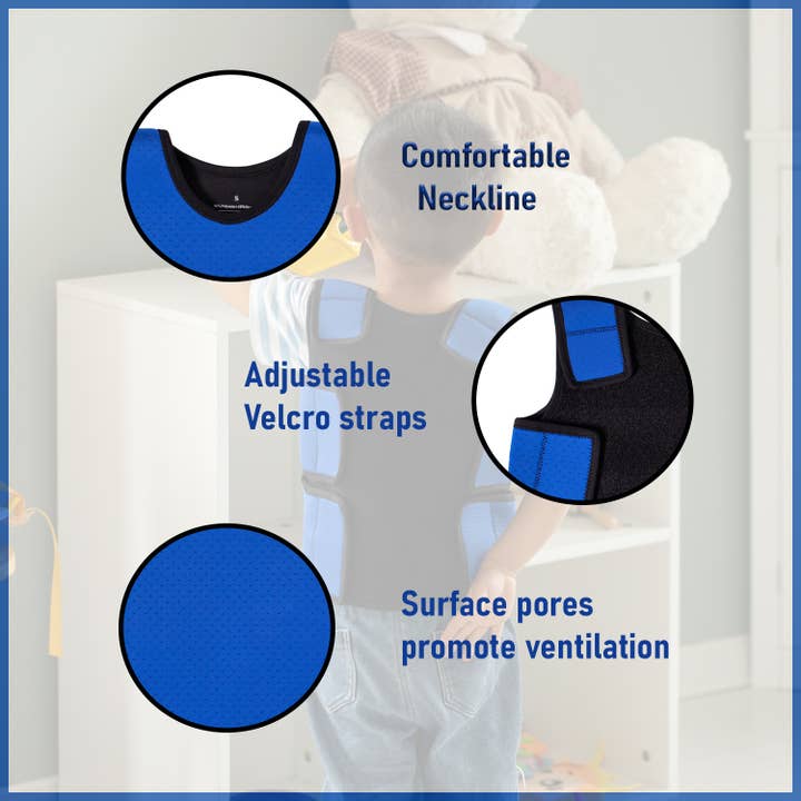 Quickway Imports - Wholesale Outerwear Vest - Unisex - Weighted Sensory Compression Vest for Calming Deep Pressure