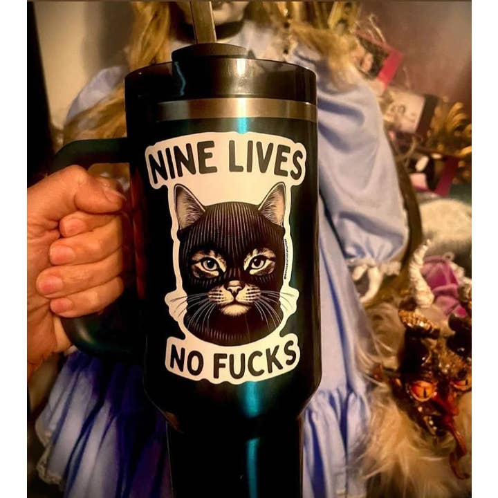 Bodega Cats of New York - Wholesale Sticker - Bodega Cats of New York 4.5" Sticker (Nine Lives)4