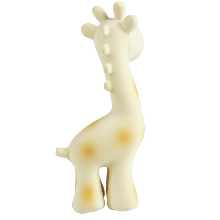 Tikiri Toys LLC - Wholesale Bath Toy - Baby - Giraffe Natural Organic Rubber Teether, Rattle & Bath Toy