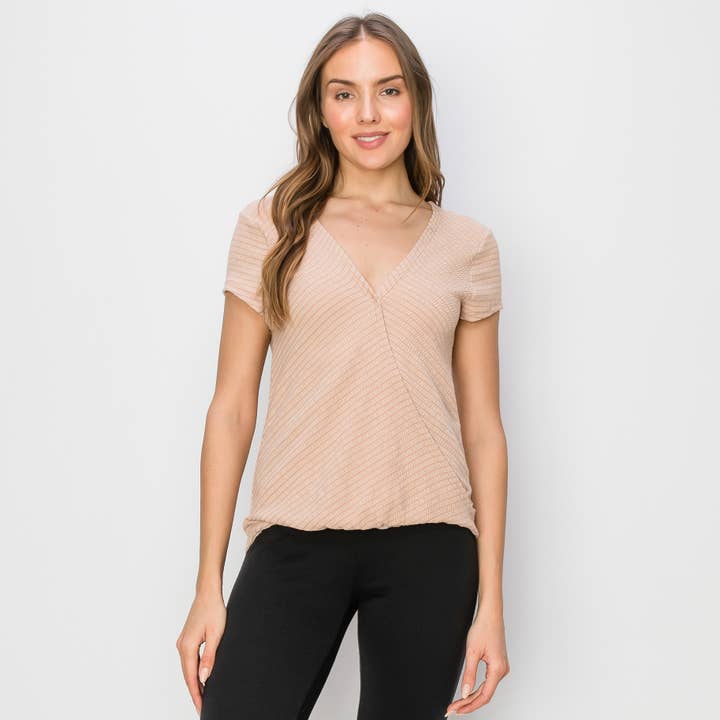 SMOCKED JERSEY MESSESÆRK KORT ÆRME for engroshandel hos Coin 1804