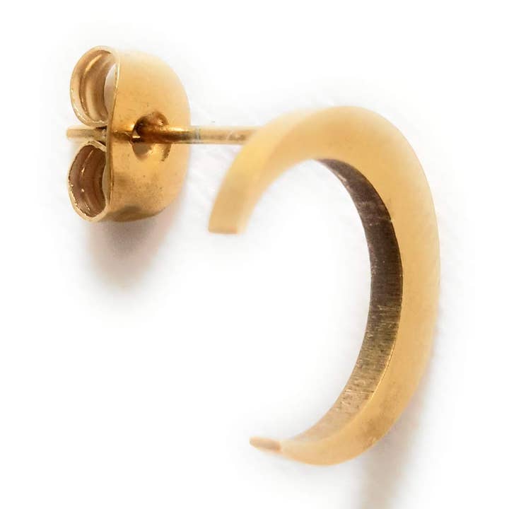 Half Moon øreringe · Guld for engroshandel hos BRANDELIA