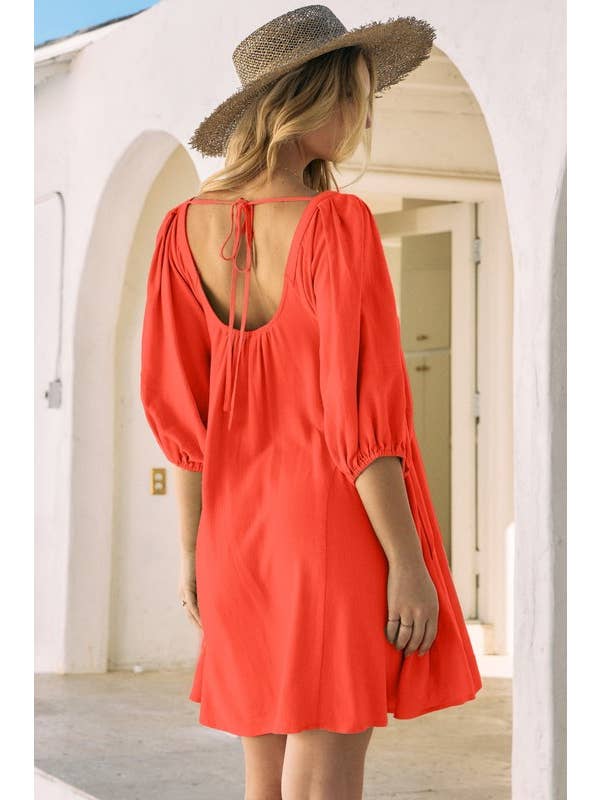 Oddi - Wholesale Dress - Women's - Back Tie Mini Dress