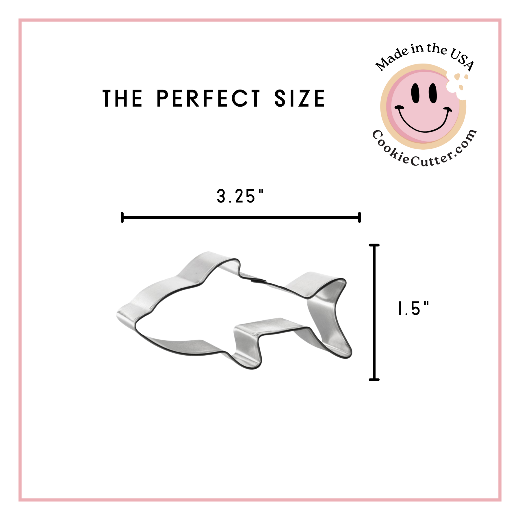 CookieCutter.com – wholesale Biscuit cutter – Baby Shark Cookie Cutter 3.25  in B9143