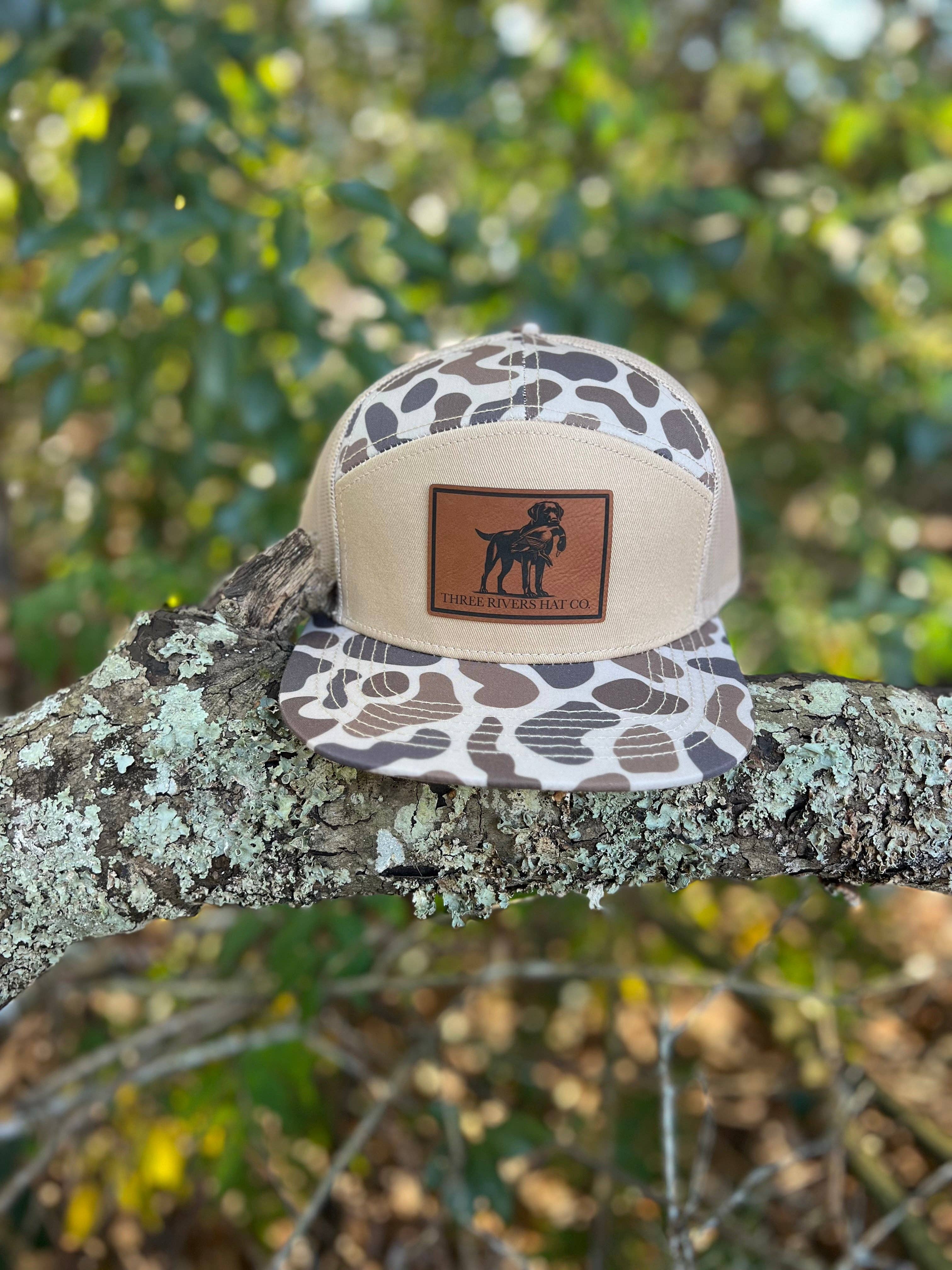 Three Rivers Hat Co. - Wholesale Flat Brim Cap - Unisex - Duck Dog - “Old’s Cool” Camo Flatbill Snapback - Lost Hat Co.1