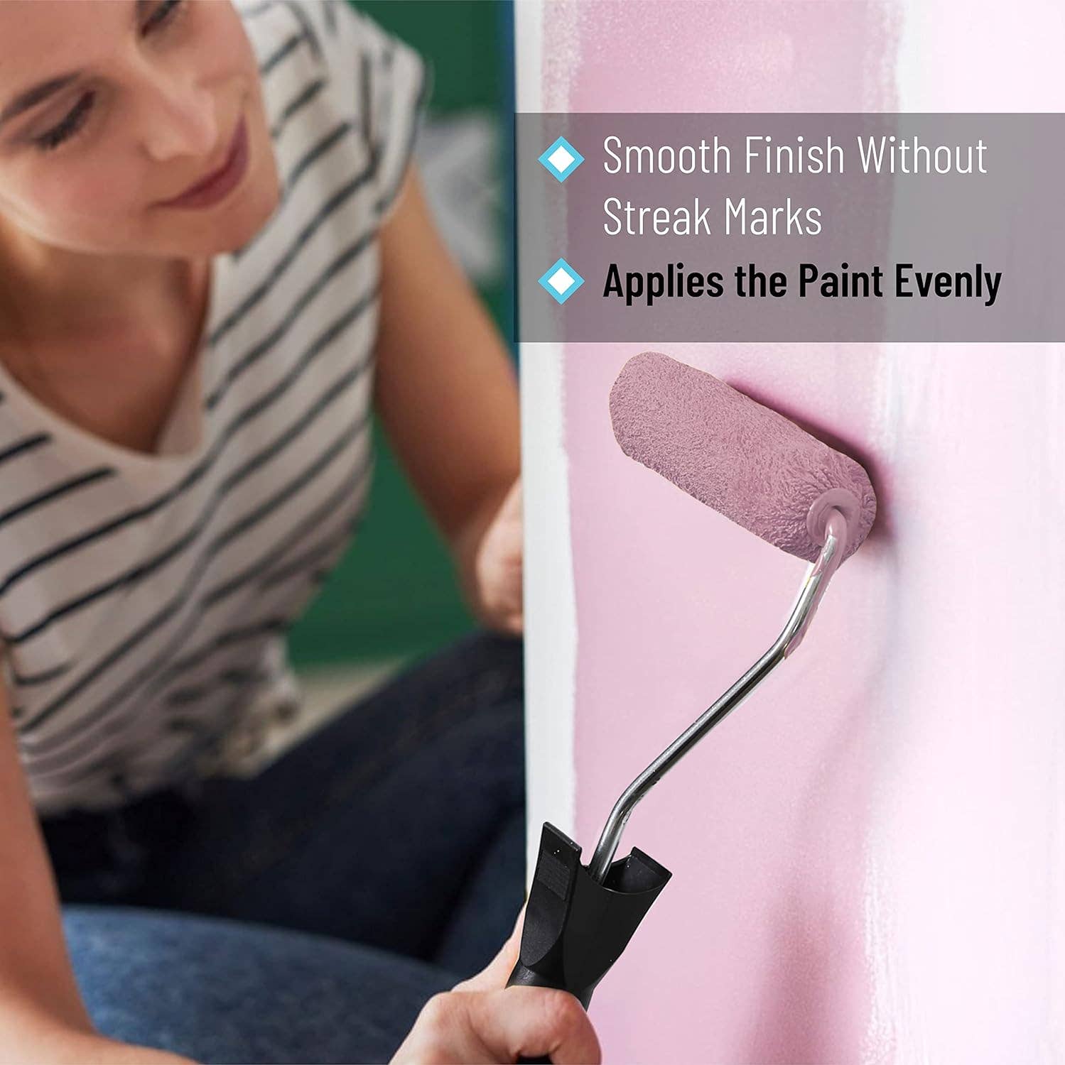 Bates Choice - Wholesale Paint Set - Bates- Paint Tray Set, 6 pcs, 4-Inch Paint Roller Kit3