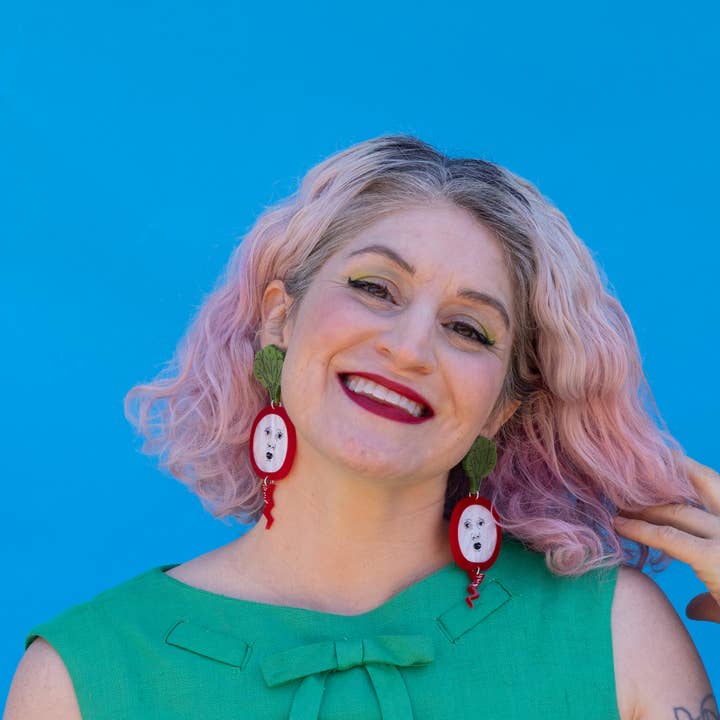 Darling Marcelle - Wholesale Dangle Earrings - Radish Face Earrings 3