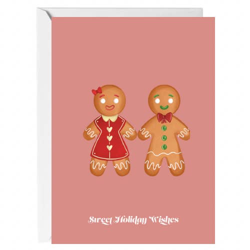 Grußkarte für Lebkuchenpaare für den Großhandel von Paperie by MJ