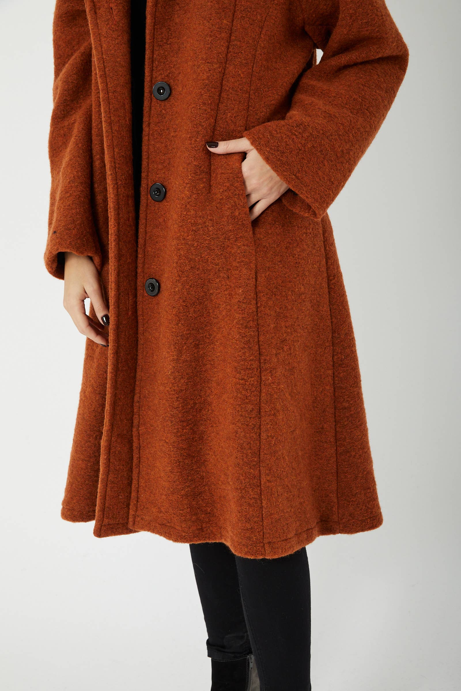 ORNELLA PARIS - Wholesale Coat - Women's - BLL-M4206 wool blend coat29