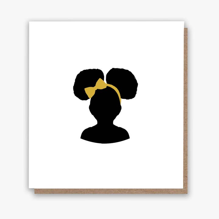 All Shades – wholesale Everyday greeting card – Cute Afro Bunches!