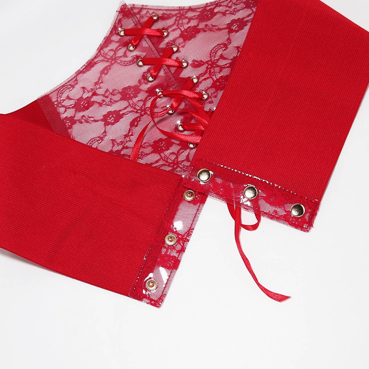 ACCITY - Wholesale Corset - Women's - TRANSPARENT LACE ELASTIC BELT GIRDLE BELT_CWABE02715