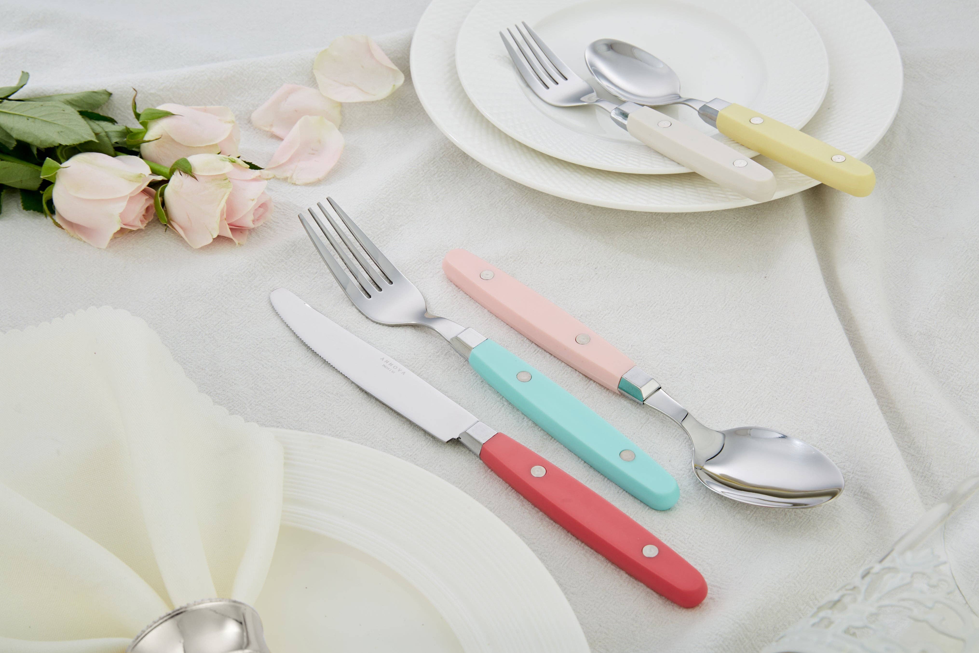 ANNOVA - Venta al por mayor Conjunto de cubiertos - Juego de Cubiertos Retro ANNOVA de 20 Piezas64