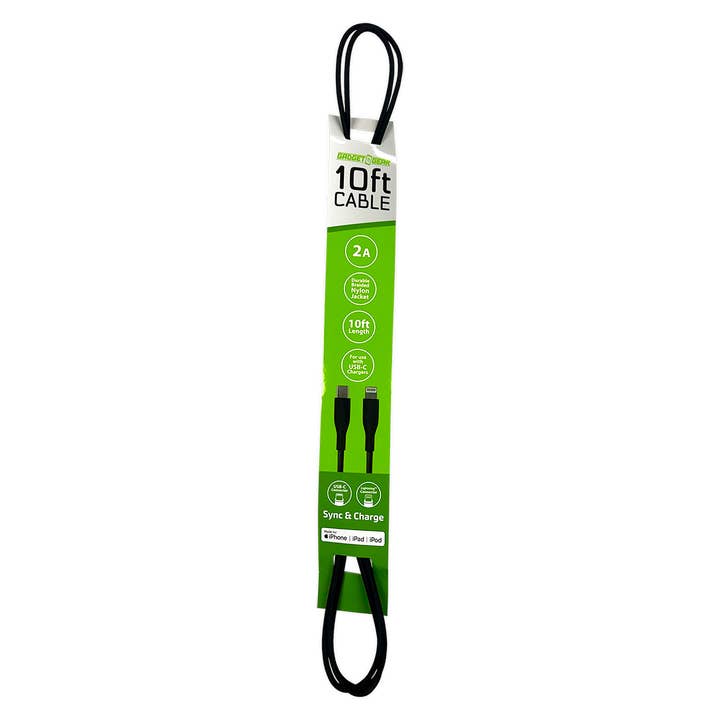 Gadget Gear - Wholesale Charging Cable - Charging Cable USB-C to Lightning 10 ft- 6/Pack