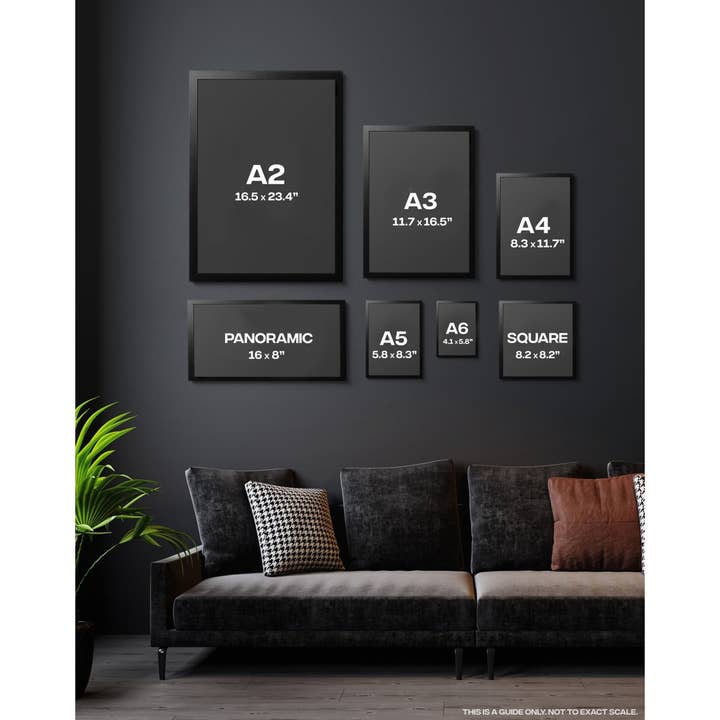 Inked Prints - Vendita all'ingrosso Stampa artistica - Stampa artistica con teschio gotico e fasi lunari2