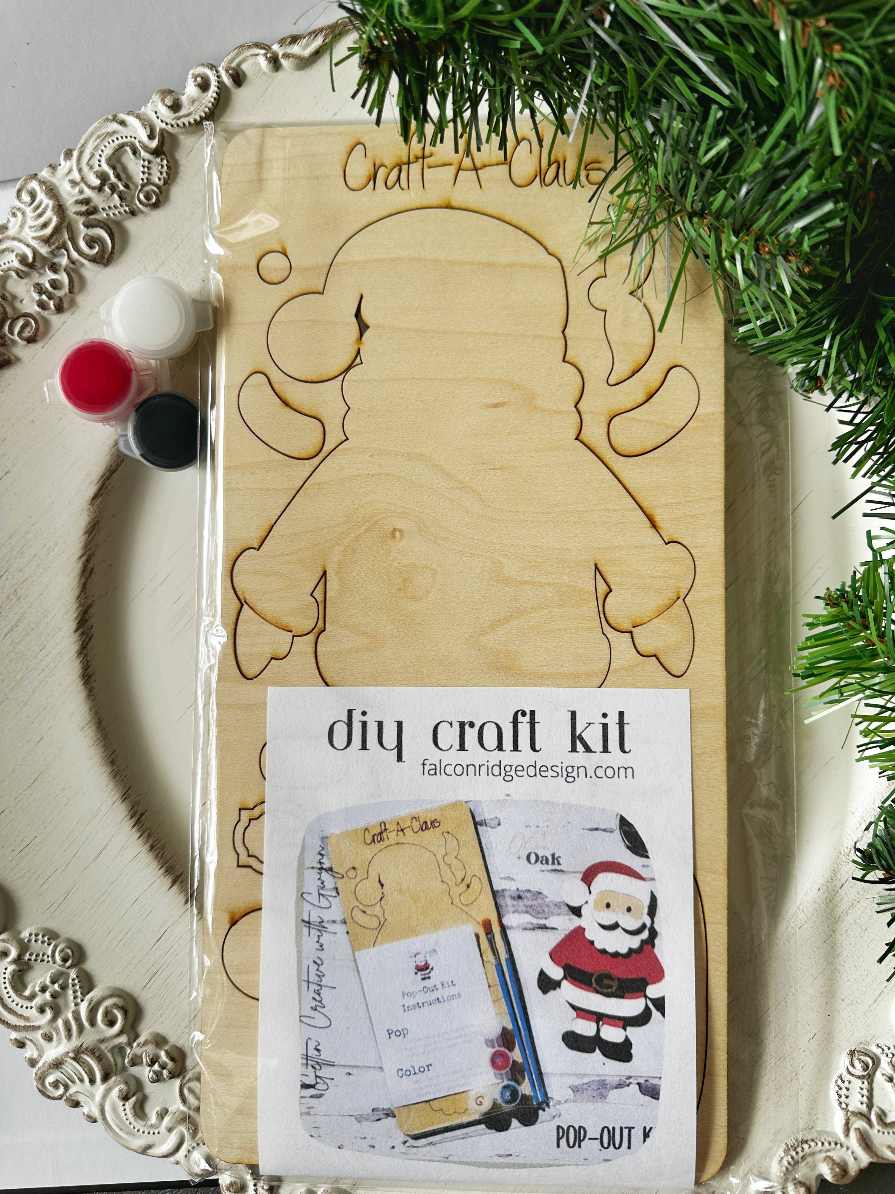 Falcon Ridge Designs LLC - Wholesale DIY Craft Kit - Kids - Santa Paint Kit, Kids Christmas 2025, Kids Party Favors2