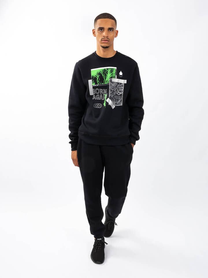 Sweat Born Zwart voor wholesale door StockNow Unipessoal