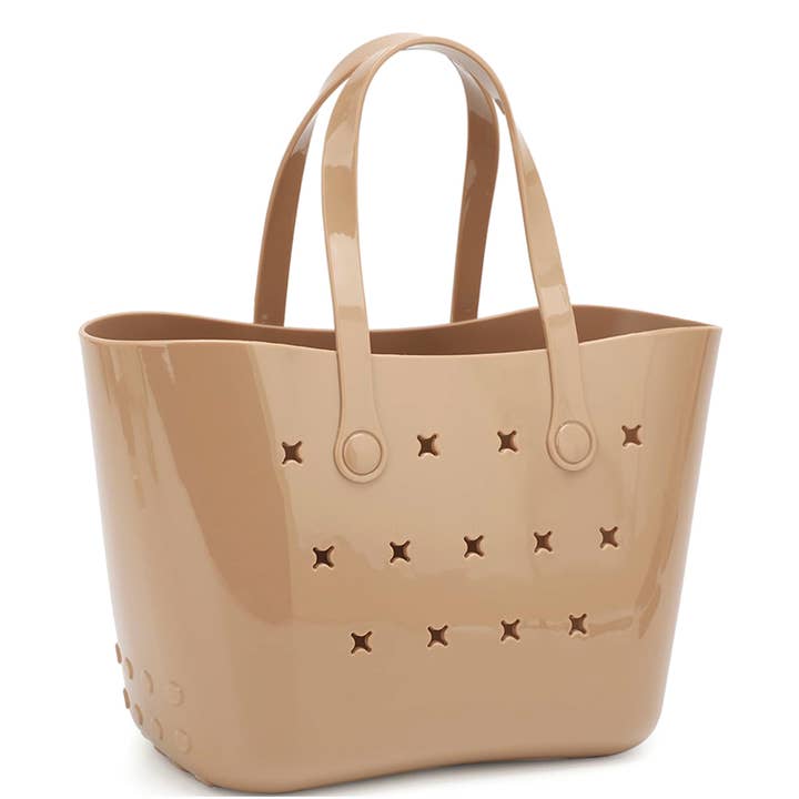 Bestto - Wholesale Tote Bag - Women's - TRENDY SMALL JELLY RUBBER TOP HANDLE CHIC TOTE BAG3