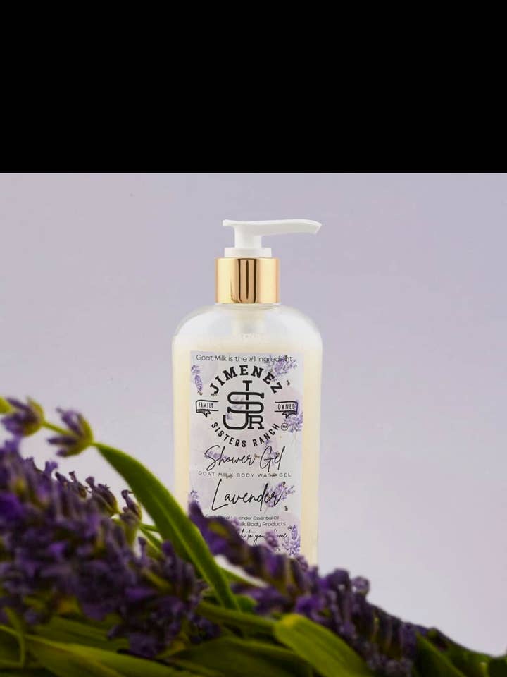 Lavendel Gede Mælk Shower Gel for engroshandel hos Jimenez Sisters Ranch