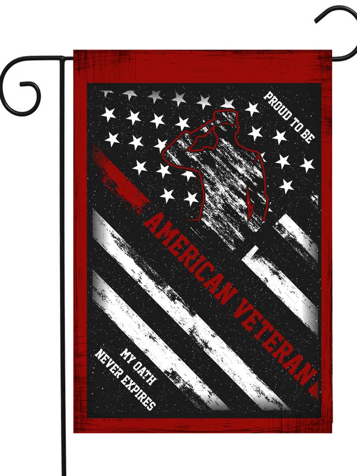 Trots om een American Veteran Garden Flag te zijn #G2268 voor wholesale door Happy Cow Lawn Decor