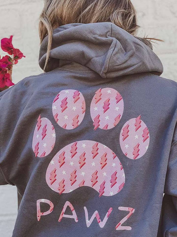 Slate hoodie met energieprint voor wholesale door PAWZ