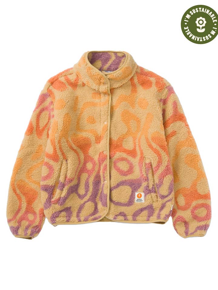 Women's Yellowstone Geysers High Pile Fleece Jacket for wholesale by Parks Project