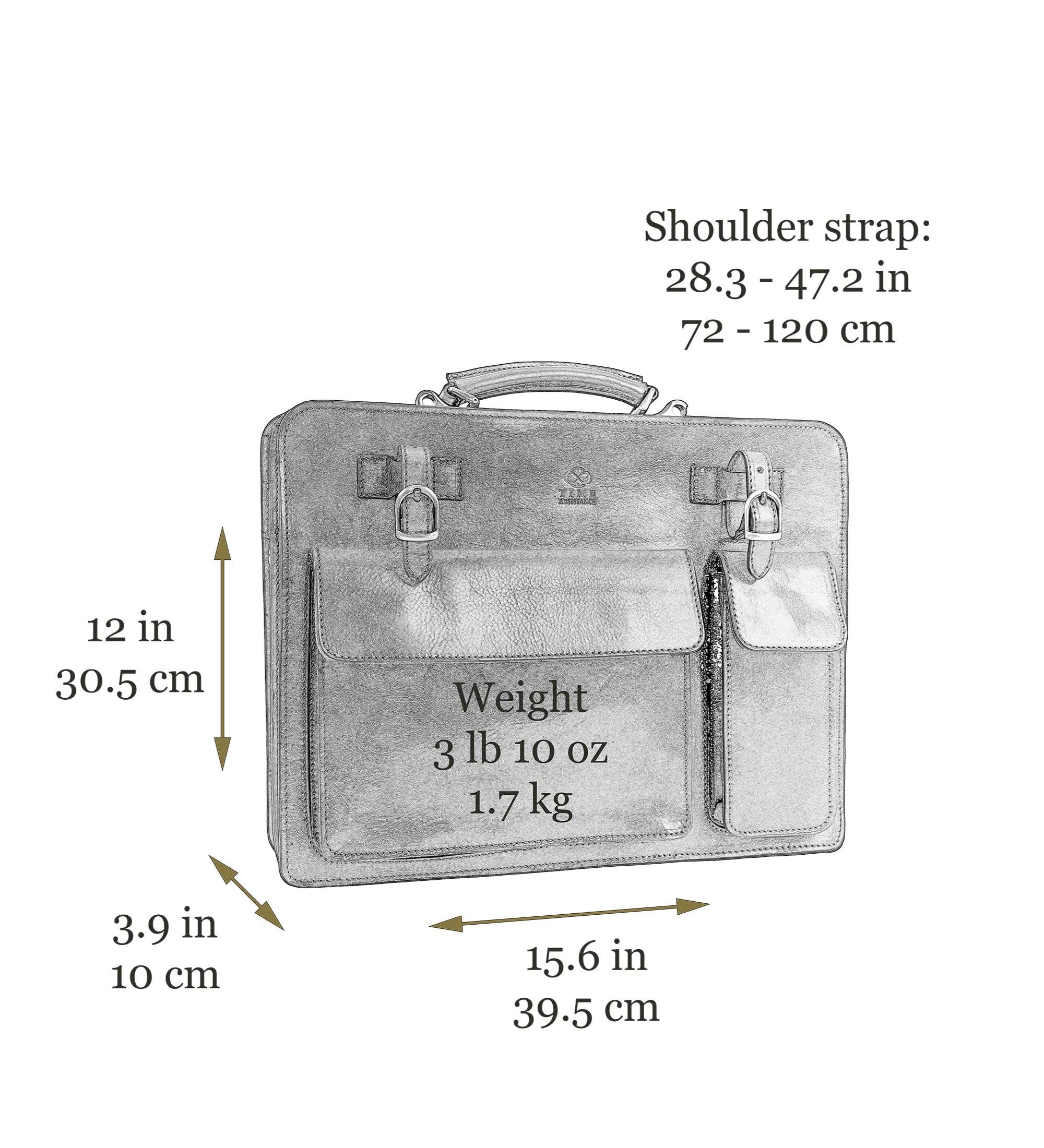 Time Resistance - Wholesale Satchel - Men's - Leather Large Satchel Bag Briefcase - The Prophet13