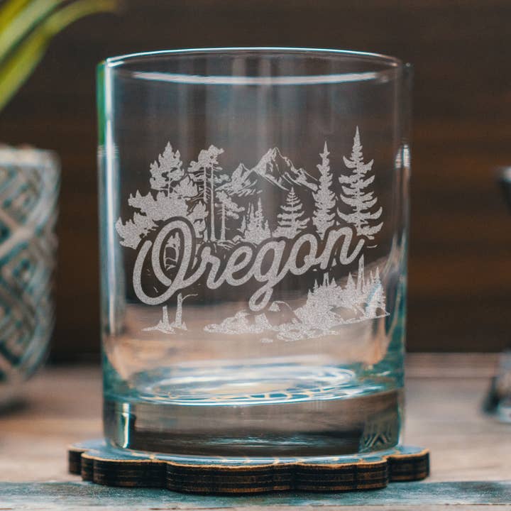 Oregon State Drinking Glasses for wholesale by Benoit's Design Co.