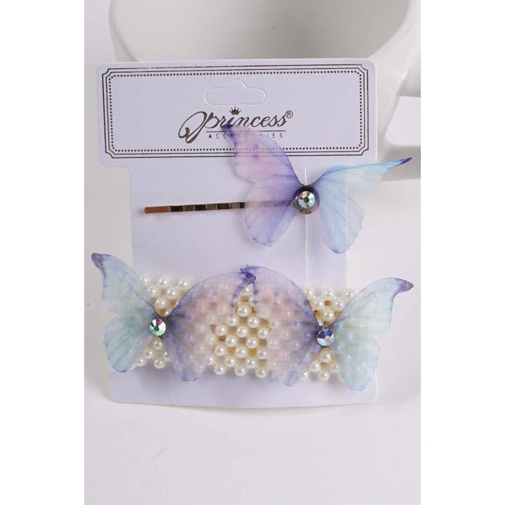 Amerikan Basics - Wholesale Hair Clip - Women's - Butterfly Hair Clip Set