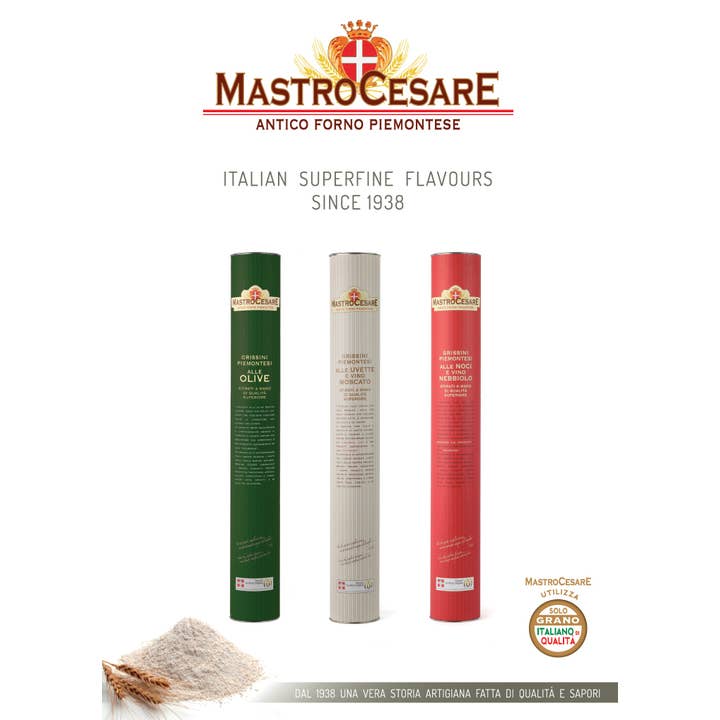 La Deliziosa Pasticceria di Mastro Cesare srl - Wholesale Bread/Tortilla - Top Gourmand Grissini with Walnuts and Nebbiolo Wine Italy2