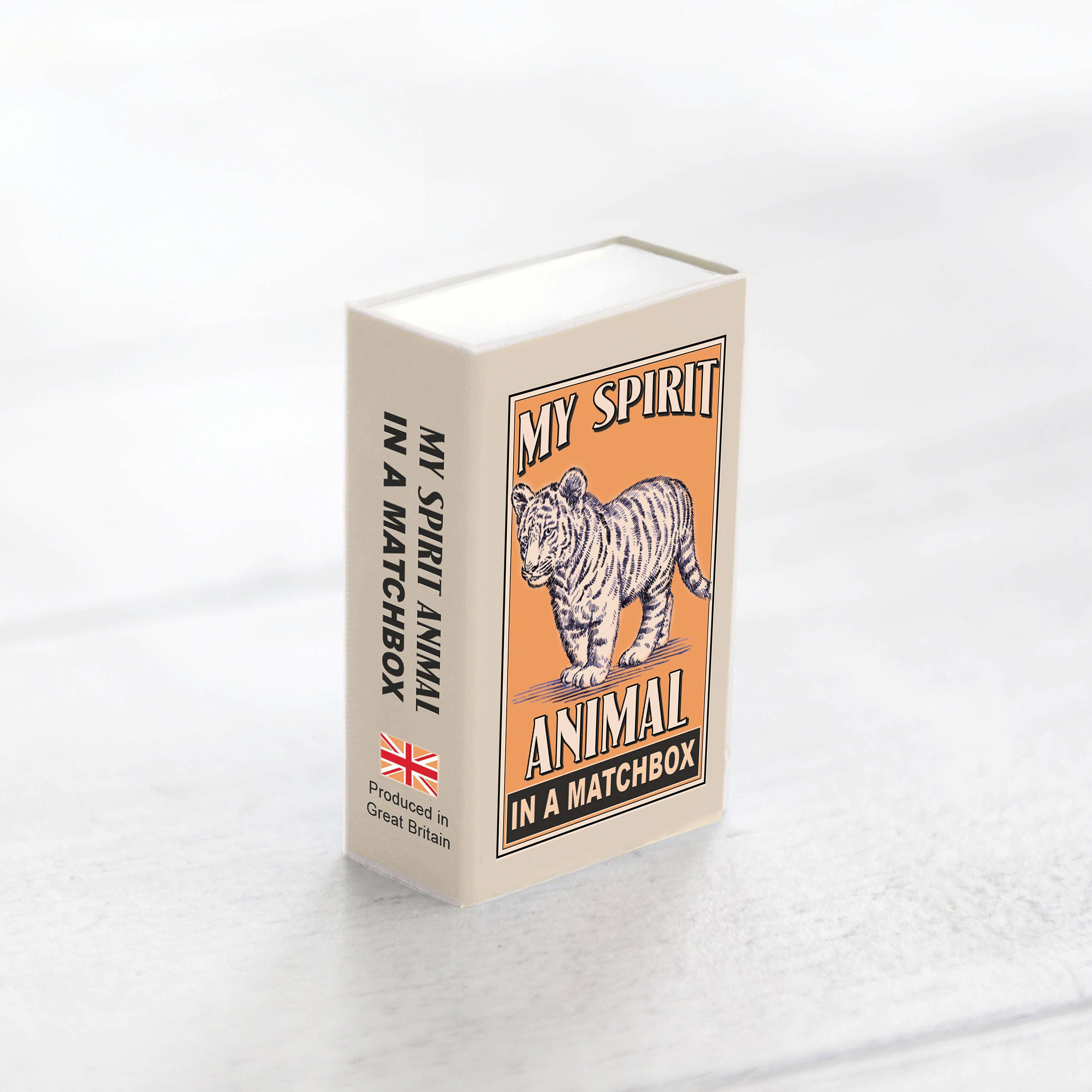 Marvling Bros Ltd – wholesale Keepsake coin/token – Wool Felt Tiger Spirit Animal  In A Matchbox1
