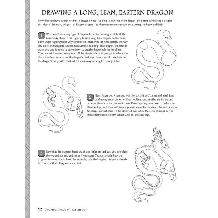 Simon & Schuster - Wholesale Book - Adult - Drawing Dragons Sketchbook by Sandra Staple