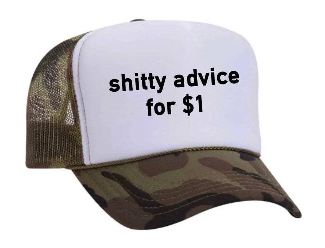 Inappropriate Trucker Hats - Wholesale Trucker Hat - Unisex - Shitty Advice for $1 Trucker Hat18