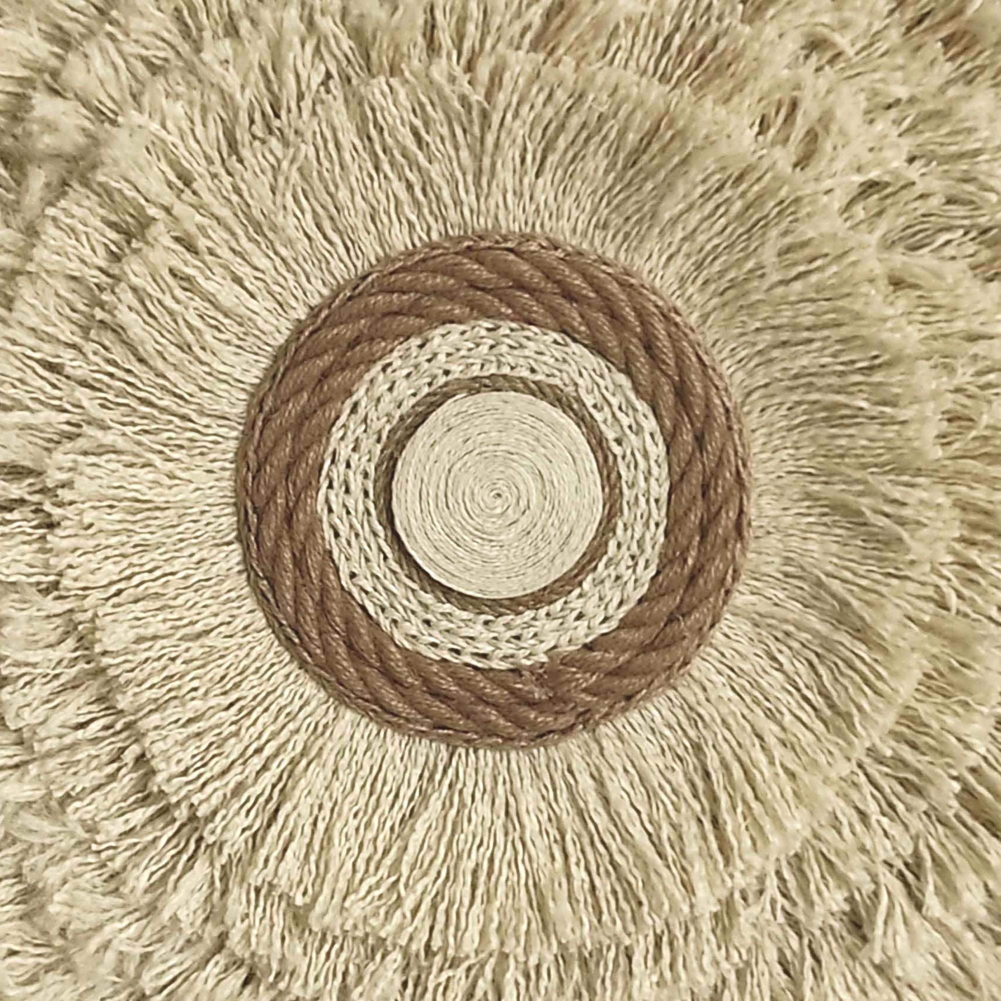 JuteExtravaganza - Wholesale Wall Accent - Large Ivory White Juju Hat Wall Hanging Decor 80cm1