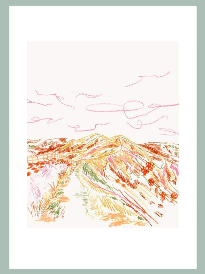 Mam Tor Art Print for wholesale by Sophie Tresidder Printmaker