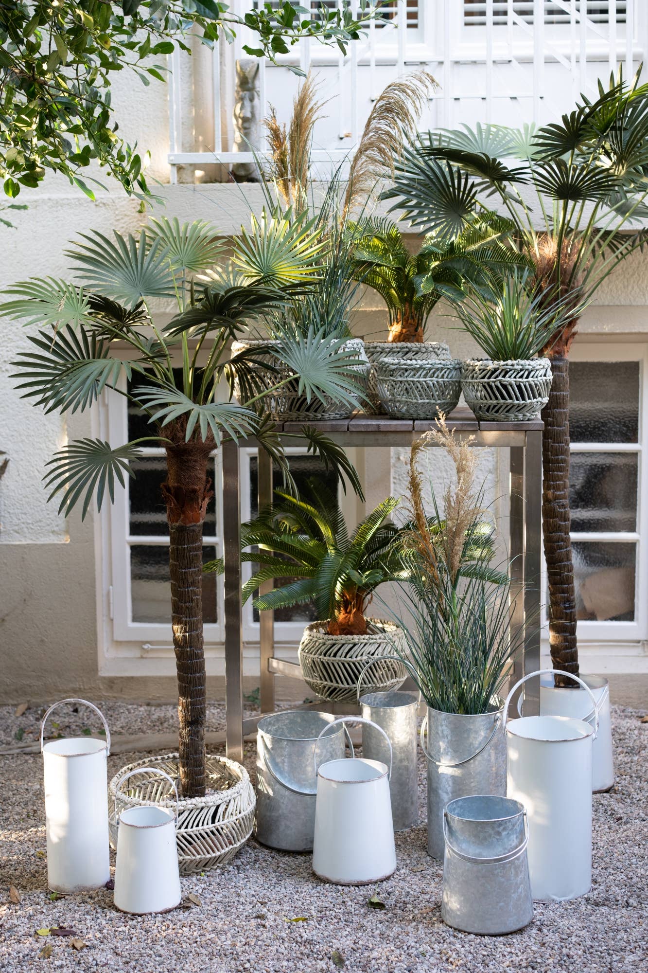 Vosteen - Wholesale Plant Pot - Phoenix potted palm tree, H180cm, green2