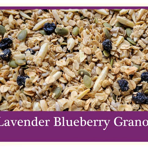 Lavender Blueberry Granola for wholesale by Maple Nut Kitchen