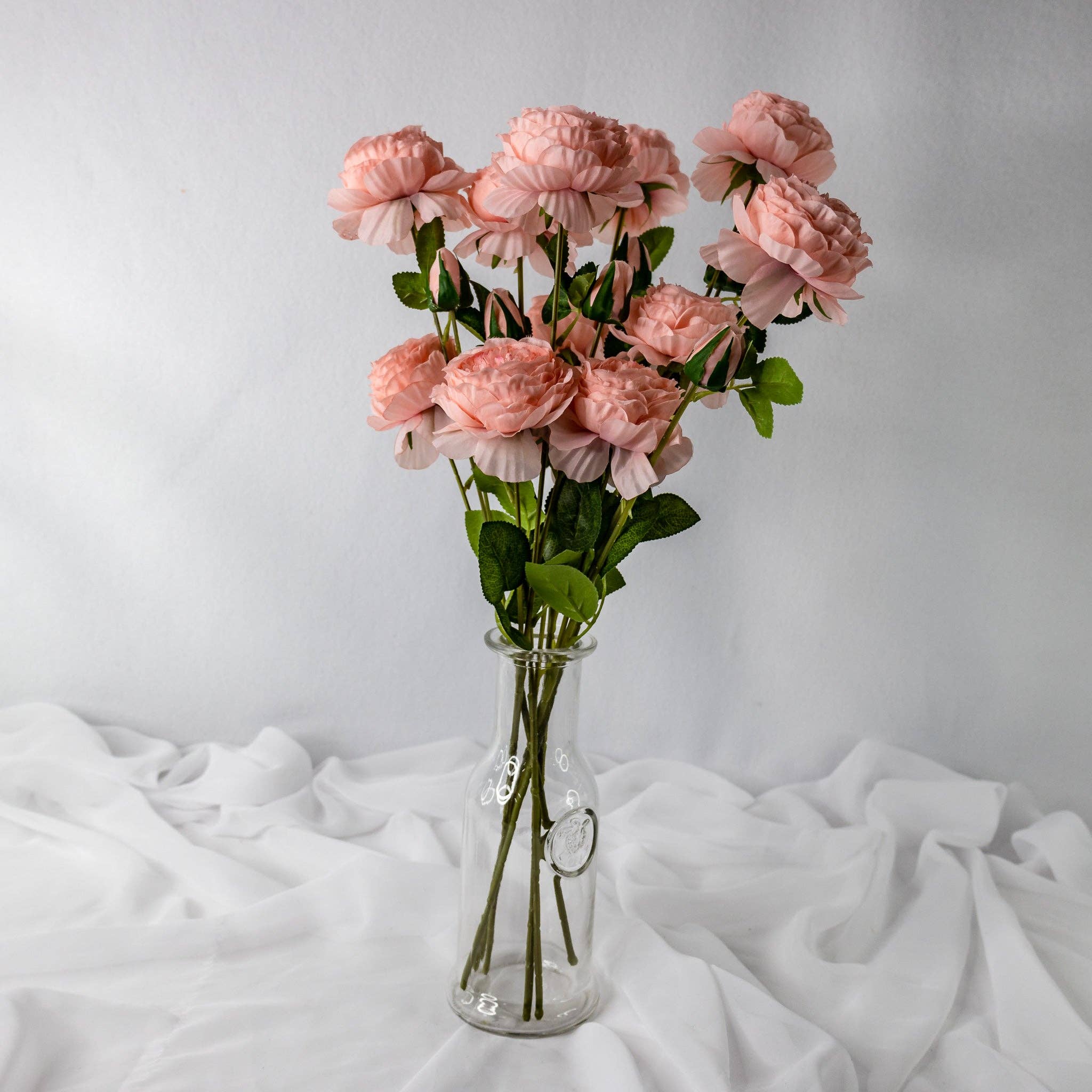 Realistic Artificial Flowers - Wholesale Artificial Flowers - Pale Pink Peony Mini Bloom - Realistic Artificial Flowers1