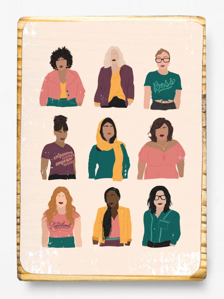 Illustrazione donna - Arte in legno per la vendita all'ingrosso da parte di ARCHd