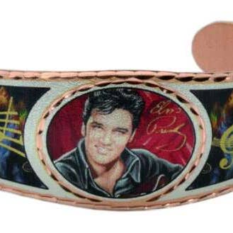 BA 02 Elvis Presley Bracelets Playing Guitar for wholesale by COPPER ARTS INC.