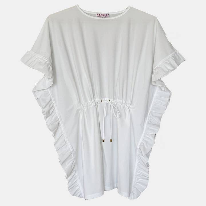 Vit PRTECT Barn Ponza strandtunika vit UPF 30 för wholesale på Faire1
