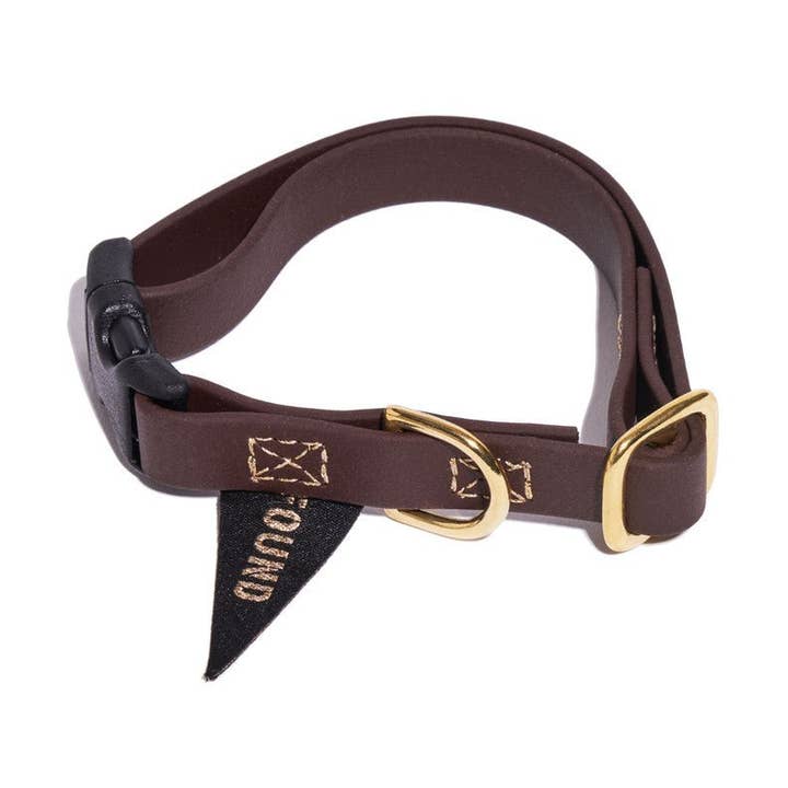 New! Water Resistant Cat & Dog Collar, Brown for wholesale by Found My Animal