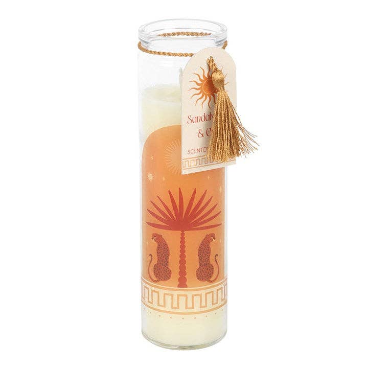 Something Different Wholesale - Wholesale Jar/Filled Candle - Leopard Palm Sandalwood & Oud Tube Candle1