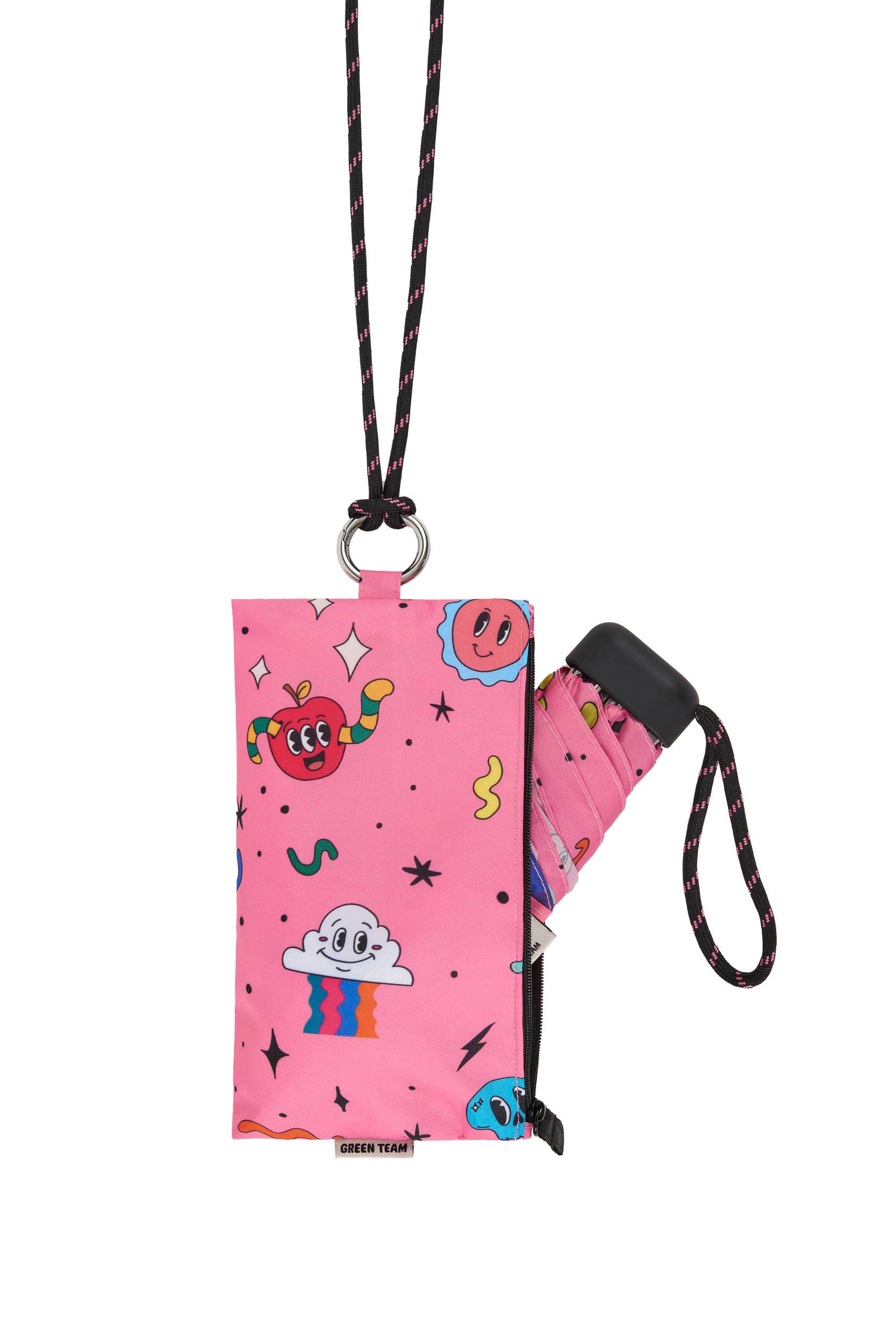 Clima Umbrellas - Wholesale Umbrella - Kids - Manual folding umbrella with bag | Disco party print 10