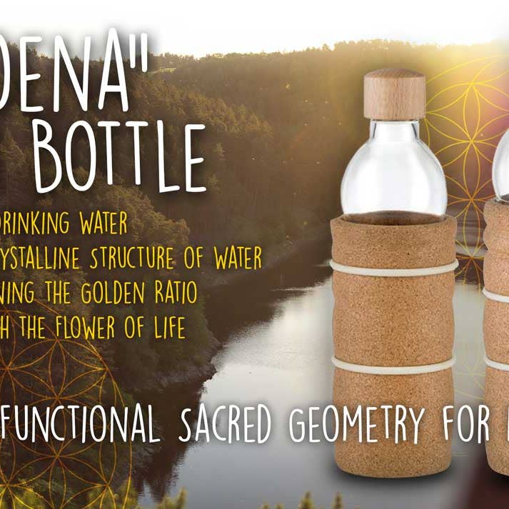 Ancient Purity - Wholesale Water Bottle - Glass Energy Bottle | Sacred Geometry | Flower of Life4