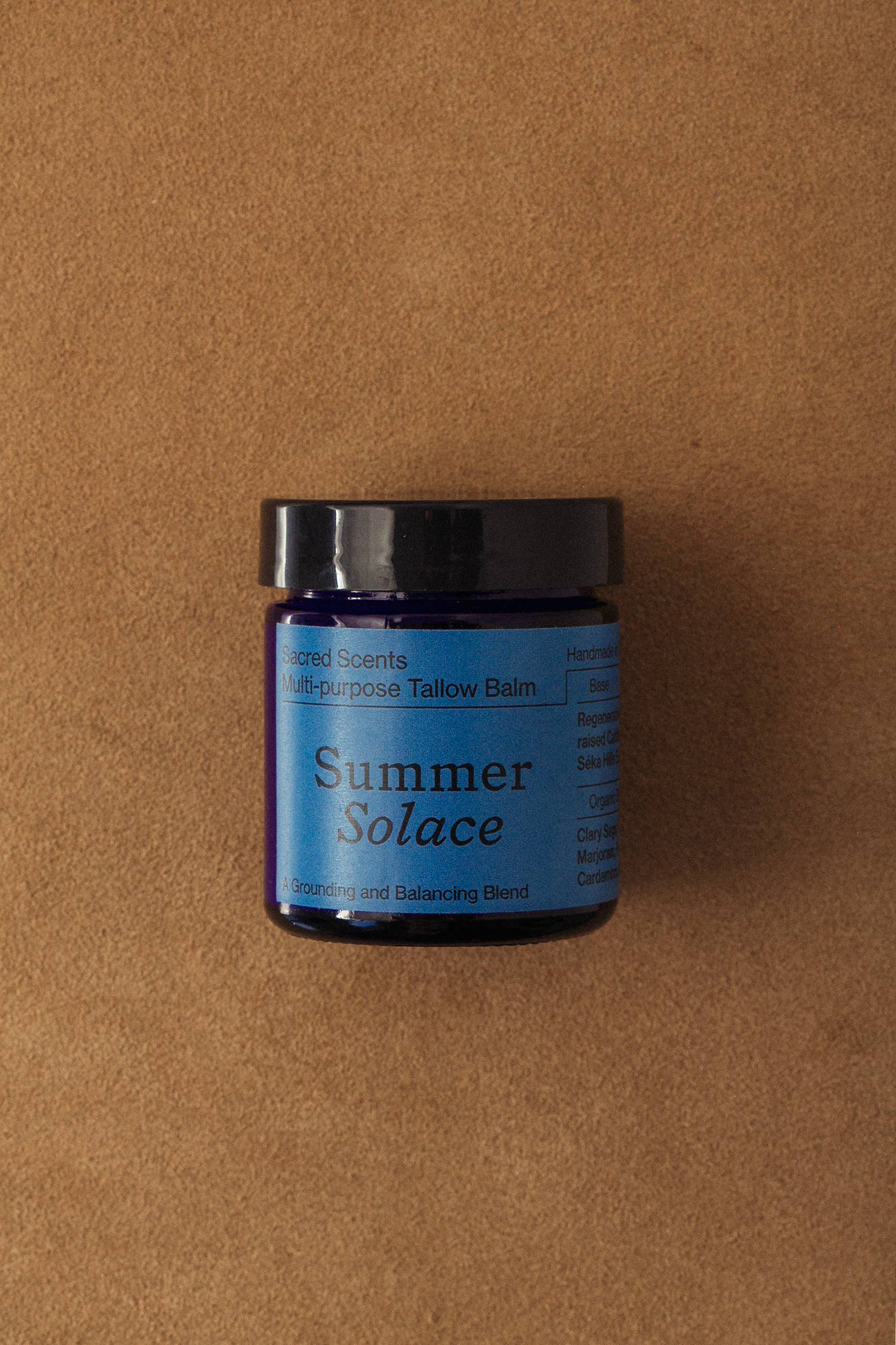 SUMMER SOLACE- Regenerative Tallow Beauty - Wholesale Anti-Aging Moisturizer - Sacred Scents Balm – Clary Sage, Fennel & Tulsi, 50 mL9