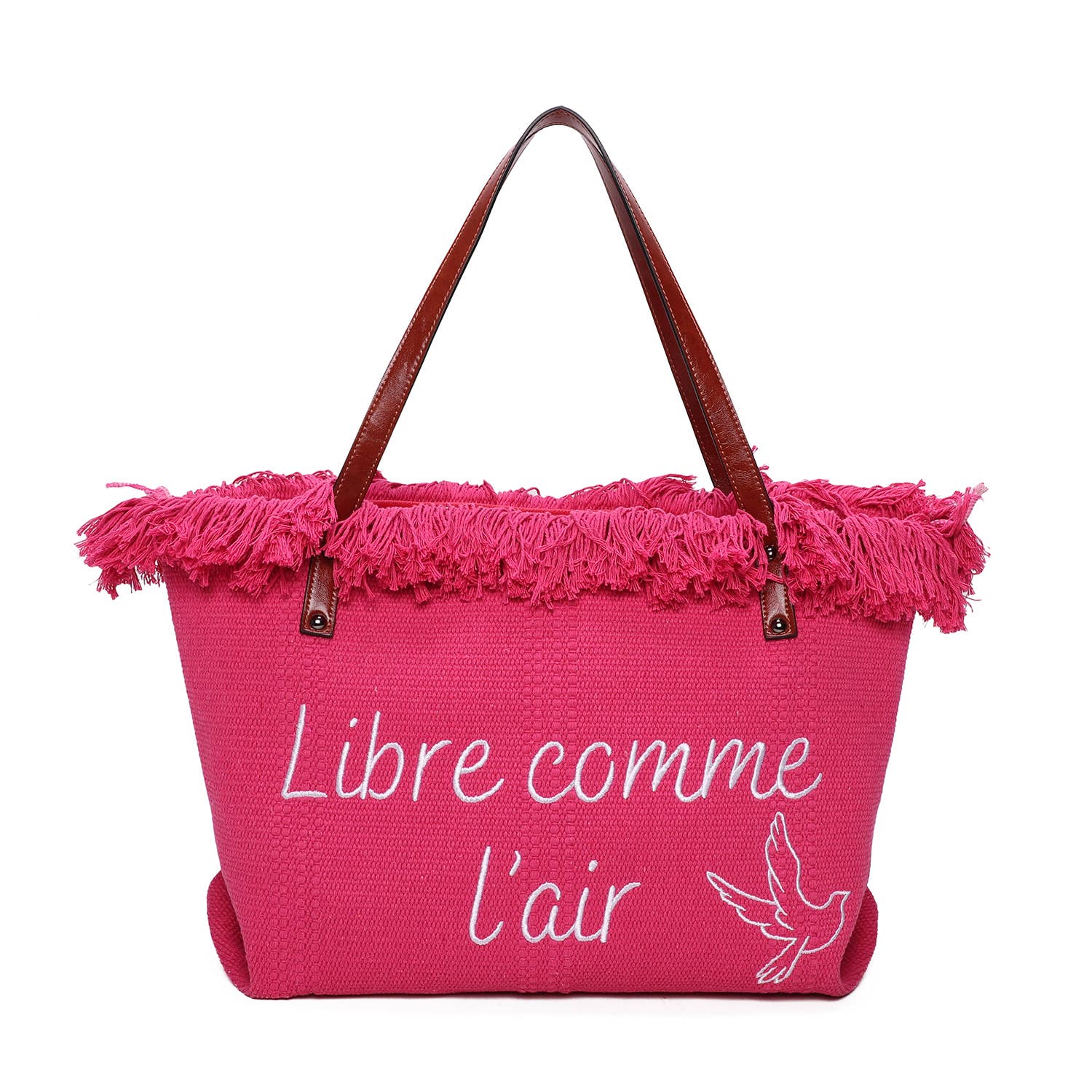 INES DELAURE – wholesale Tote bag – Women's – Zipped tote bag "Free as a bird"0