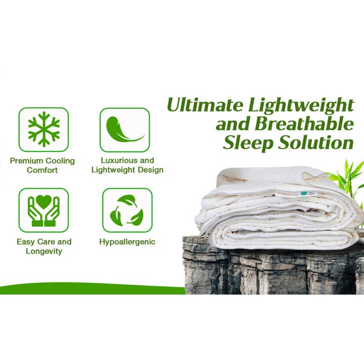 Desert Breeze Distributing - Wholesale Down Comforter - Bamboo Cooling Comforter, Lightweight and Cooling Duvet Insert6